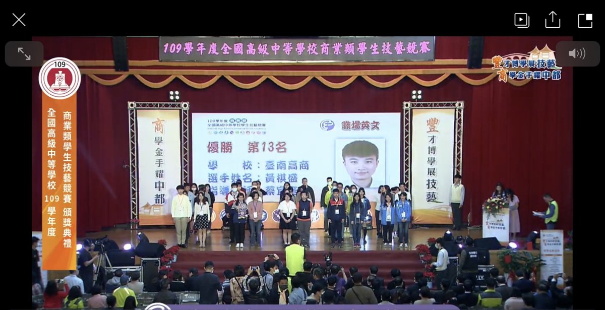 2020 /12/ 03 全國高級中等學校 109學年度商業類學生技藝競賽職場英文~獲得優勝第13名~ 媽咪視角的甘苦談 2020 /12/ 03 全國高級中等學校 109學年度商業類學生技藝競賽職場英文~獲得優勝第13名~ 媽咪視角的甘苦談